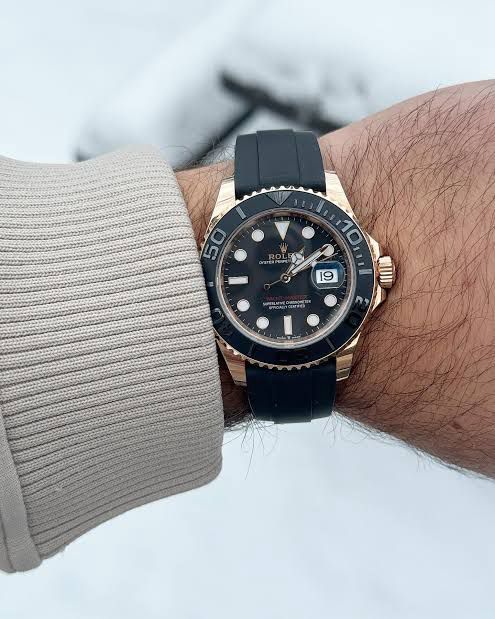 Men’s Rolex Yacht-Master 40 Solid Rose Gold Watch Copy 2 Made in USA Quartz watch
